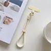 Cordão para Celular Estilo Ins Modelo Novo Chaveiro para Garrafa de Água Acessório Alça de Pulso Curta Ajustável com Trava Automática Corrente para Celular com Almofada