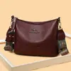 Bolso de cubo simple y versátil, estilo transfronterizo, bolso de hombro de alta calidad, bolso cruzado lujoso y elegante, bolso de mamá vintage de múltiples capas