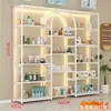 Armário expositor de cosméticos de prateleira, expositor, armário de produtos para salão de beleza e unhas de luxo leve, armário expositor, prateleira de armazenamento, multifuncional