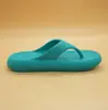Venta Caliente Transfronteriza Chanclas de Color Sólido EVA Unisex Mismo Estilo Suela Gruesa Zapatos de Playa Moldeo Integrado Sandalias de Tira Antideslizantes