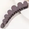 Estilo de Viaje Pinza de Plátano Mate Pinza Vertical Antideslizante para Cola de Caballo Pasador de Moda Elegante Adorno para el Cabello de Mujer Venta al por Mayor