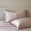 Par de Fronhas de Hotel Cinco Estrelas 100S Tencel Lenzing, Capa Interna para Enchimento de Travesseiro, Fronha de Cor Sólida de Seda Gelada para Verão