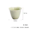 Conjunto para Sala de Chá com Esmalte Verde Estilo Song, Coleção Série Verde Cana, Incluindo Gaiwan, Bule, Xícaras de Chá, Suporte para Bule, Adequado para Cerimônia do Chá e Cerimônia do Incenso
