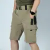 Amazon 2026 Verano Pantalones Tácticos de Pierna Recta para Hombre Versátil Diseño Multibolsillos Pantalones Cortos de Trabajo en Stock Modernos