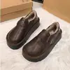 Zapatos Peludos para Mujer para Uso en Exteriores 2026 Nuevo Otoño/Invierno Zuecos Estilo Birkenstock de Suela Gruesa Botas de Nieve Cálidas con Forro de Felpa Zapatos de Algodón