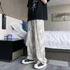 Pantalones Casuales para Hombre, Ajuste Holgado Artístico, Estilo Ins de Hong Kong y Japonés, Sin Felpa, Pantalones de Verano de Moda con Puños Plisados, Pantalones Largos de Marca de Moda Tendencia