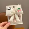 Linda y Versátil Diadema de Gato Kt para Niñas Cuerda Elástica Alta para Cola de Caballo con Flor Nueva Goma para el Cabello Cuerda para el Cabello Accesorios para el Cabello