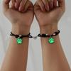 Pulsera de pareja de astronautas hombre y mujer con cuerda de Milán, un par de cuerdas tejidas para mano magnéticas de amor para hombre y mujer, ajustable