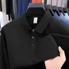 Camiseta Popular de Manga Longa para Homem para Comércio Exterior Transfronteiriço, Top para Primavera e Outono com Gola Polo, Adequado para Jovens e Meia-Idade, Camisa Polo para Usar por Cima ou como Camada Base