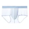 Jiao Ke Ultra-Delgados 50g Transpirables para Hombre, Seda de Hielo Sin Costuras, Secado Rápido, Antibacterianos, Calzoncillos tipo Boxer para Hombre