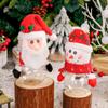 Suministros decorativos navideños, tarro de dulces transparente para Nochebuena, caja de regalo para ancianos, muñeco de nieve y ciervo para novias y niños.