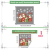 Muñeco de Nieve Navideño Múltiples Estilos Regalos Pegatinas para Ventana Vidrio de Escaparate Puerta de Cristal Decoración del Hogar Pegatinas Electrostáticas para Vidrio