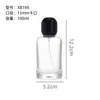 Botellas de Perfume en Stock 50/100ml Tapón a Presión Botellas de Vidrio Transparente para Perfume, Botellas con Atomizador Recargables, Botellas Vacías al por Mayor