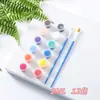 Abanico de papel en blanco para hacer tú mismo, con dibujos de colores, para pintar, con patrón, de cartón blanco, al por mayor