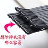 Versión coreana de clip negro estilo maquillaje de noche clip de cabeza con placa para el cabello 5cm6cm clip cabeza redonda clip negro pequeño clip de acero pequeño