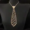Comércio Exterior Moda Colar Gravata Strass Mais Vendido Acessórios de Joalheria Trendy Festa Brilhante Colar Gravata de Cristal