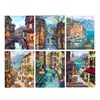Pintura a Óleo Digital DIY Série Cena Noturna de Veneza Venda Quente Transfronteiriça Site Independente da Amazon Atacado Dropshipping