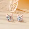 Aretes Semana Brillante Caja de Regalo para Mujer Traje Moda Joker Semana Aretes Regalo de San Valentín para Novia