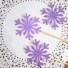 Toppers de Decoração de Natal, Toppers Criativos de Floco de Neve para Assar, Toppers de Bolo, Toppers de Comida para uma Festa dos Sonhos