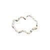 Anillo Abierto de Flor Geométrica de Aguamarina de Plata de Ley 925 Coreano para Dedo Índice de Mujer Estilo Ins de Nicho Combinación Fría