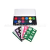 Pasta de Pintura Corporal 12 Cores, Pigmento para Pintura Facial e Corporal, Maquiagem de Halloween, Produto Transfronteiriço, Tinta Facial Infantil