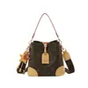 Bolso de mano nuevo con estampado retro, bolso de hombro patchwork de moda europea y americana, gran capacidad, bolso cruzado elegante y versátil