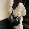 Bolsa Casual Simples para o Dia a Dia Grande Capacidade Feminina Nova Moda Tendência Primavera 2025 Bolsa de Ombro Transversal Tote
