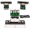 Base hembra USB 3.1 Tipo C con placa fija, interfaz de carga y datos, conector macho y hembra C, placa de prueba, inserción positiva y negativa a doble cara