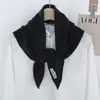 Cachecol Triangular 100% Lã Pura para Mulheres no Outono e Inverno, Cachecol de Tricô Versátil de Cor Pura Quente, Xale, Cachecol de Alta Qualidade