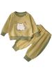 Traje de bebé, ropa de primavera 2024, nueva ropa para niños, traje deportivo para niños, ropa fresca de primavera a la moda para niñas.