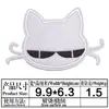 Comércio exterior homens e mulheres Bebê desenho animado patch bordado tecido pasta roupas pasta para passar adesivos traseiros Gato Branco Gato Branco Gato Preto