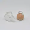 Tapa Esférica de Madera de Haya de 13 mm Cuerda Corta en Forma de U Botella en Forma de Diamante de 8 ml con Cuerda Reemplazable Soportes para Bricolaje Grabado Láser Venta al por Mayor Transfronteriza