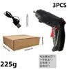 Chave de fenda elétrica recarregável manual multifuncional furadeira de impacto manual furadeira elétrica doméstica pequena pistola de mão furadeira ferramenta elétrica de lítio