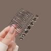 Pente Invertido de Strass Presilha de Cabelo Sem Costura Clipe de Franja Artefato de Cabelo de Alta Qualidade Presilha de Cabelo Simples Acessório de Cabeça Feminino