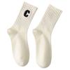 Leggings de Tiburón para Mujer, Calcetines Modernos Blancos hasta la Pantorrilla, Calcetines Largos de Punto Grueso, Calcetines Zhuji