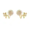 Pendientes Florales Frescos Estilo Bosque para Mujer 2026 Nuevo Diseño Lujo Ligero Nicho de Gama Alta Pendientes de Perla