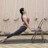 Cadeira de yoga iyengar para exercícios esportivos cadeira de alongamento de ioga com suporte lombar assistido cadeira de fitness grossa grossa dobrável