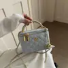 Bolso de mano con patrón de rombos, bolso tipo caja de moda, nuevo modelo 2026, bolso pequeño cuadrado texturizado mini, bolso de hombro para mujer, venta al por mayor transfronteriza