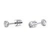 Brincos de tarraxa com Zircônia para Travessia de Fronteira, 5 pares de brincos de tarraxa com cristal quadrado e Zircônia, brincos de tarraxa quadrados e em formato de gota leves para homens e mulheres