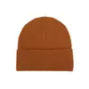 Gorro de Punto de Invierno a Prueba de Frío para Esquí al Aire Libre, Gorro de Lana de Color Sólido Cálido y Protector, Versátil Gorro de Lana con Logo Personalizado