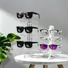 Soporte de exhibición para gafas, estante de almacenamiento de escritorio, expositor de gafas, soporte de mesa para exhibir múltiples pares de gafas de sol y gafas