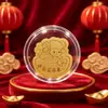 Año de la Oveja Oro Puro 999 Oro Pegatina para Teléfono Móvil Año de Nacimiento Atrae Riqueza Paz Alegría Regalo de Inauguración Lámina de Oro Regalo Venta al por Mayor