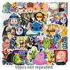50 pegatinas decorativas impermeables bidimensionales de dibujos animados para equipaje, coche, motocicleta, tableta y patineta.