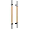 Manija de Puerta de Vidrio de Madera Maciza de Alto Nivel con Mango Grande de Acero Inoxidable, Manija Moderna para Puerta Deslizante de Madera Maciza de Hotel, Habitación Privada, Tienda