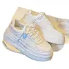 Zapatillas blancas de suela gruesa para mujer 2026 nuevo modelo primavera-verano para aumentar la altura casual transpirables deportivas superventas
