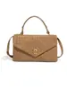Bolso Tejido Nuevo Transfronterizo para Mujer, Bolso Nuevo de Solapa Tipo Sobre de Gamuza Otoño e Invierno, Bolso de Hombro Cruzado, Bolso de Mano, Bolso Mensajero