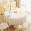 Toalha de Mesa Estilo Desenho Animado, Impermeável e à Prova de Óleo, Sem Lavagem, 2025 Leve Luxo Sensação de Alto Padrão, Toalha de Mesa para Mesa Redonda, Tapete Protetor, Pano para Mesa de Café