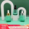 Nova garrafa conta-gotas de vidro verde com fundo grosso de 150ml garrafa de essência engarrafada garrafa de essência material de embalagem de garrafa cosmética