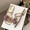 Sandalias Florales Estilo Francés, Impresionantes y Perfectas para Usar en Verano, Nuevo Diseño Estilo Hada 2026, Adecuadas para Combinar con Vestidos, Sandalias de Doble Uso para Vacaciones