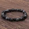Pulsera para Hombre Youjia Jewelry de Piedra Volcánica Natural Estilo Punk Multicolor Retro Pulsera de Cuentas Joyería Transfronteriza Venta al por Mayor